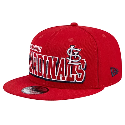 Casquette Snapback 9FIFTY Game Day Bold des Cardinals de St. Louis New Era rouge pour hommes