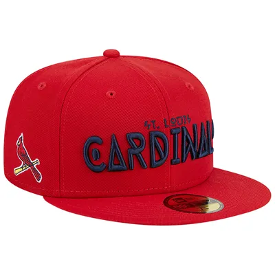 New Era Men's Red St. Louis Cardinals Monochrome Camo 59FIFTY Fitted Hat - Red