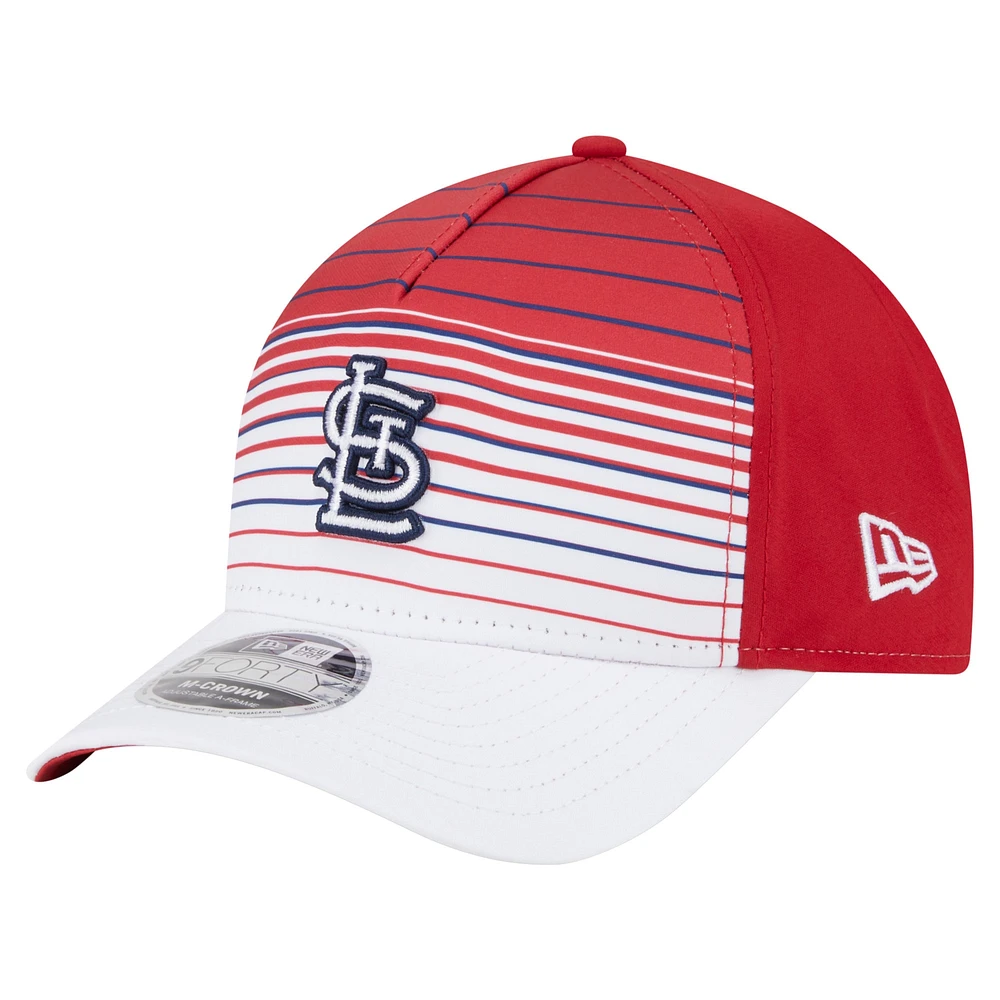 Men's New Era  Red St. Louis Cardinals Gradient 9FORTY M-Crown Adjustable Hat