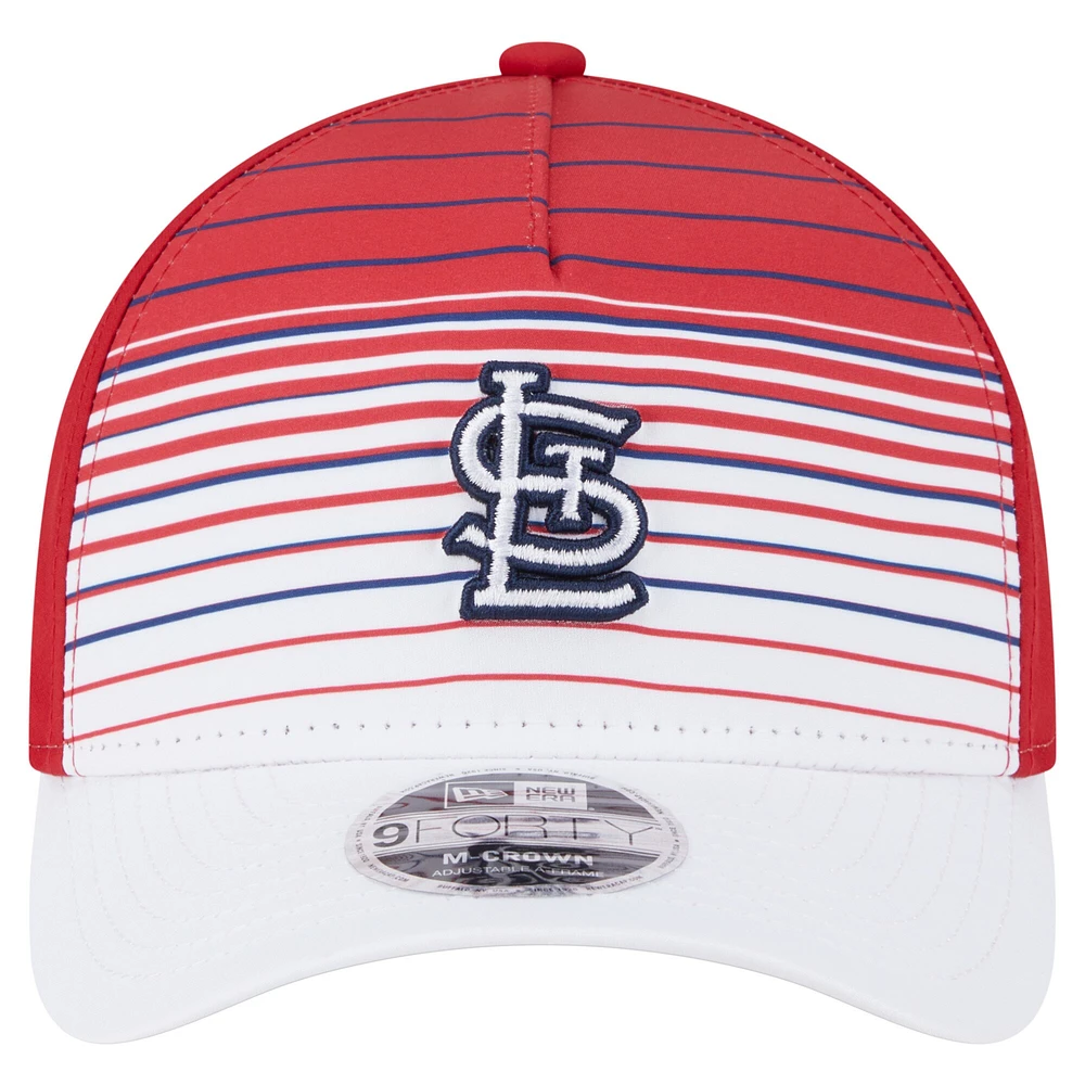 Men's New Era  Red St. Louis Cardinals Gradient 9FORTY M-Crown Adjustable Hat
