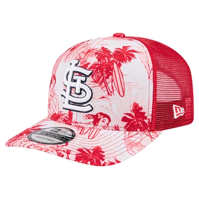 Casquette ajustable Hula Trucker 9SEVENTY rouge New Era pour homme des Cardinals de Saint-Louis