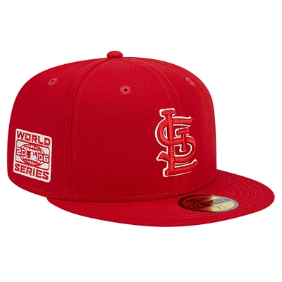 Casquette ajustée 59FIFTY rouge avec logo des Cardinals de St. Louis New Era pour homme