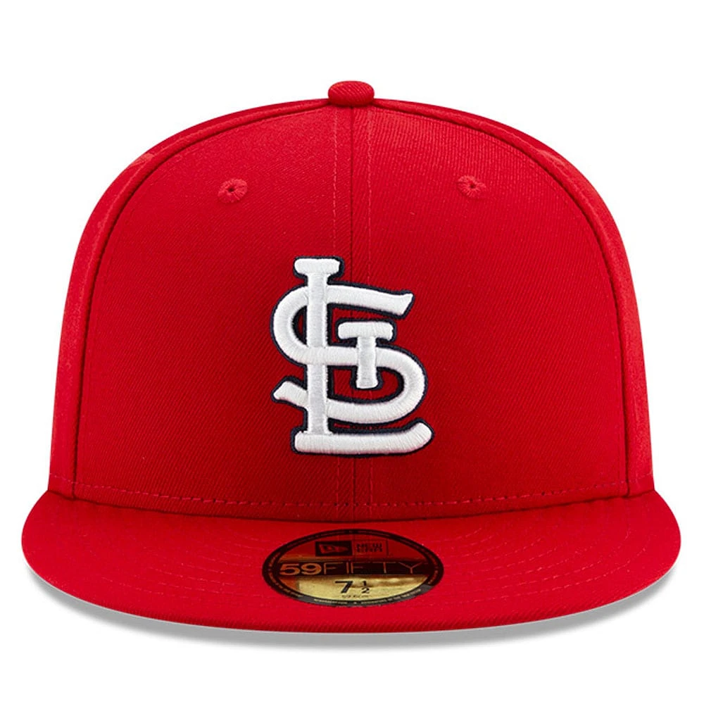 Casquette ajustée 59FIFTY du Temple de la renommée baseball national des Cardinals St. Louis New Era rouge pour hommes