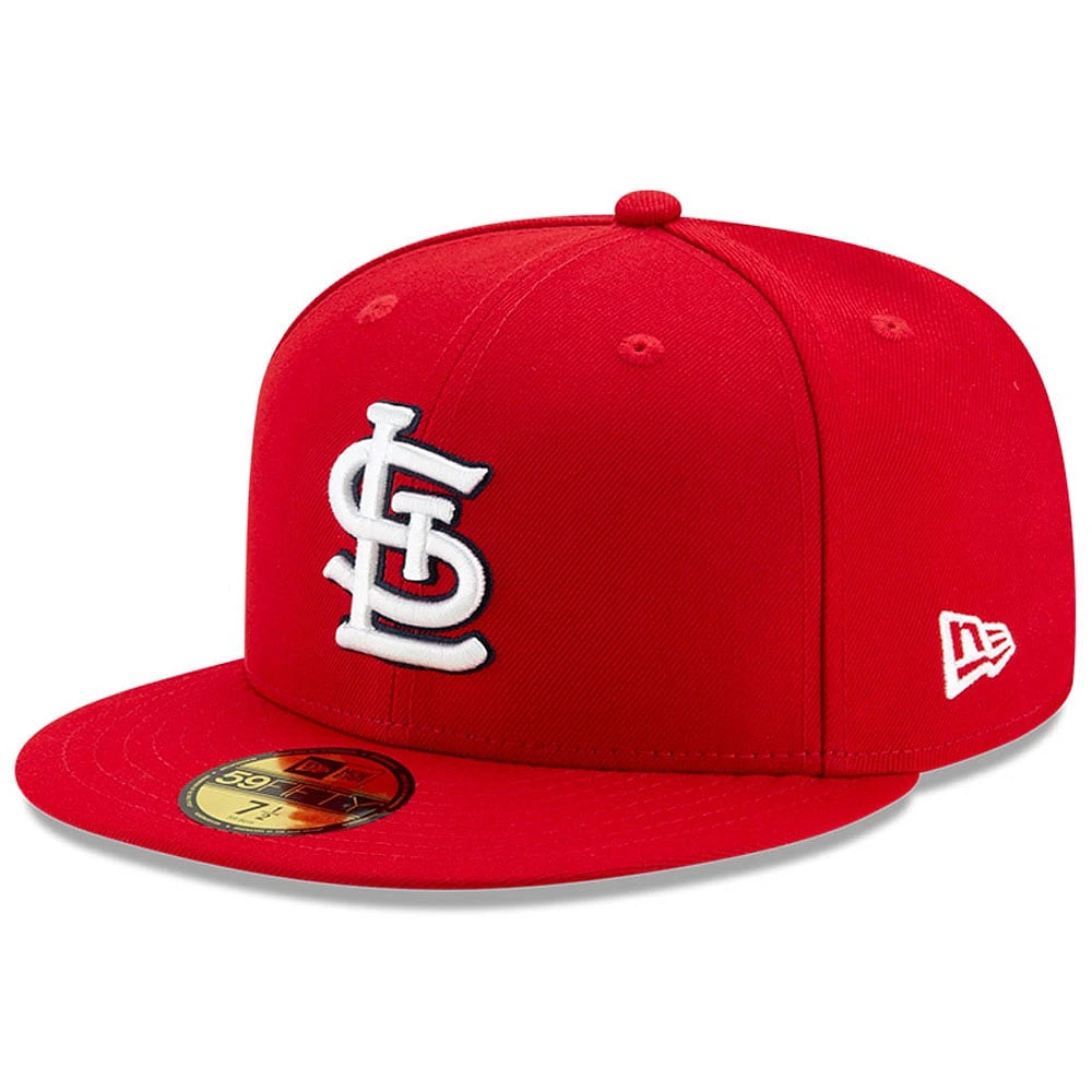 Casquette ajustée 59FIFTY du Temple de la renommée baseball national des Cardinals St. Louis New Era rouge pour hommes