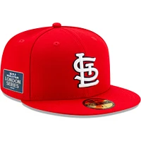 Casquette ajustée New Era Red St. Louis Cardinals On-Field 2023 World Tour London Series 59FIFTY pour homme