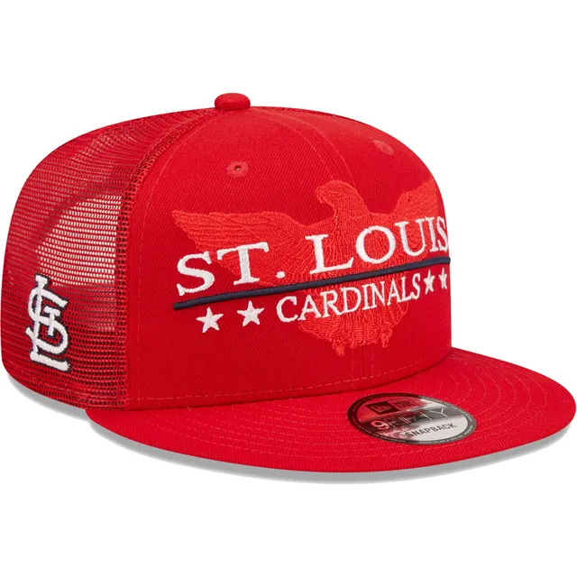 Men's '47 White St. Louis Cardinals Flag Script Hitch Snapback Hat