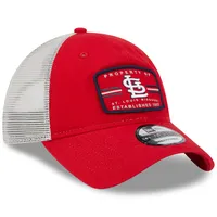 Men's New Era Red St. Louis Cardinals Property Trucker 9TWENTY Snapback Hat