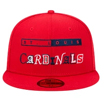 Casquette ajustée Ransom 59FIFTY rouge St. Louis Cardinals de New Era pour homme