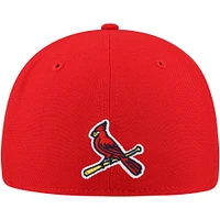 Casquette ajustée 59FIFTY rouge St. Louis Cardinals Shadow Logo pour homme New Era