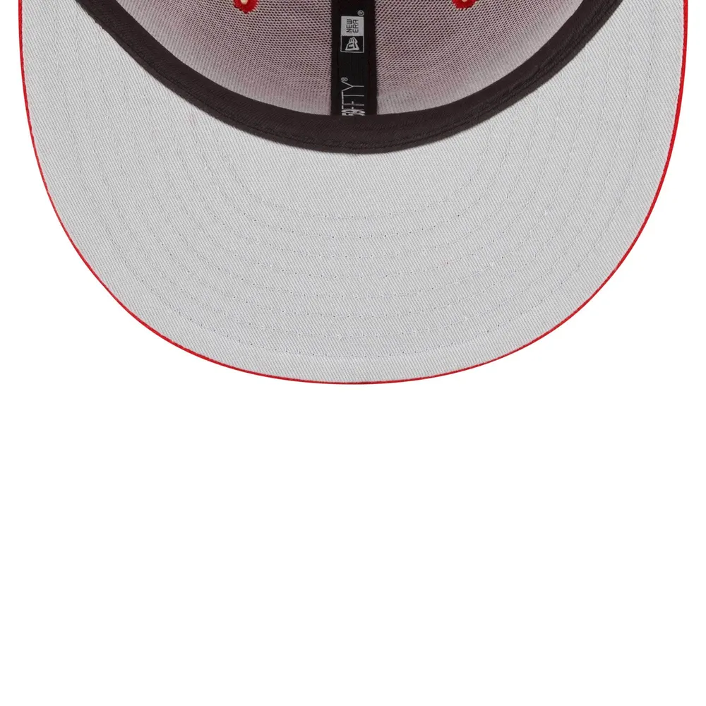 Casquette ajustée 59FIFTY pour homme avec écusson latéral des Cardinals de Saint-Louis New Era rouge