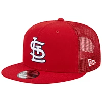 Casquette rouge Snapback St. Louis Cardinals Team Color Trucker 9FIFTY New Era pour homme