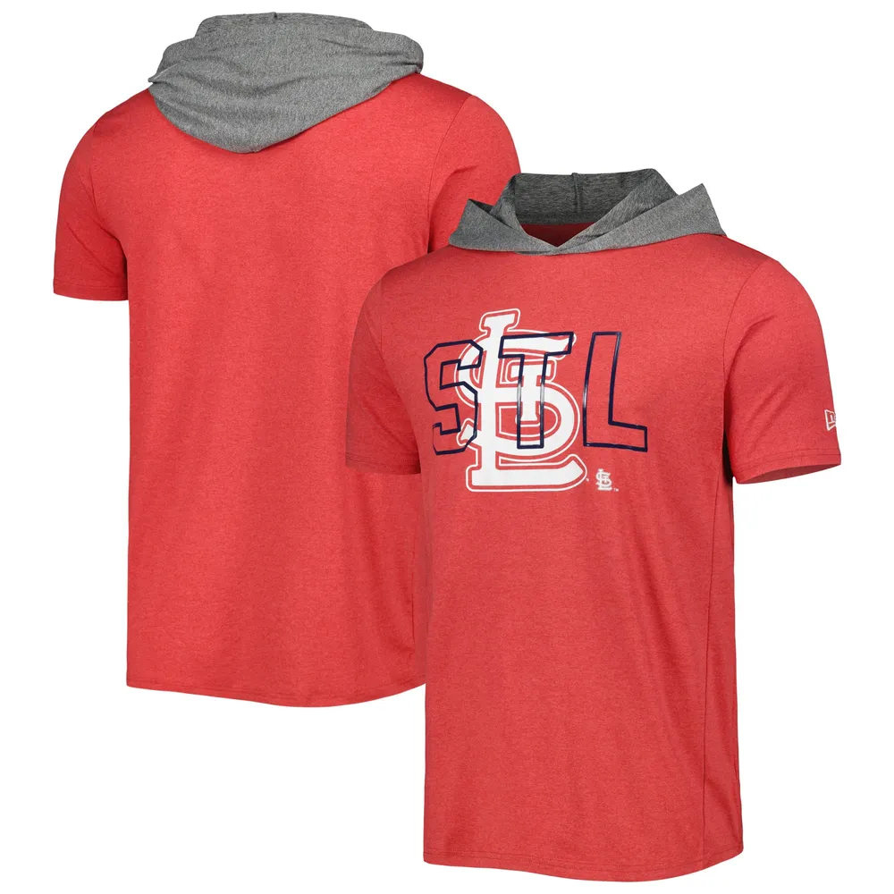 Men's New Era Red St. Louis Cardinals Team Hoodie T-Shirt