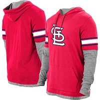 Sweat à capuche rouge Twofer des Cardinals de Saint-Louis New Era pour homme