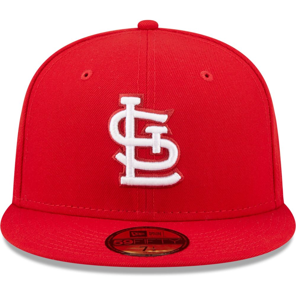 Men's New Era St. Louis Cardinals White Logo 59FIFTY Fitted Hat