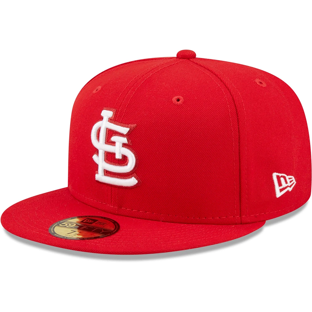 Men's New Era St. Louis Cardinals White Logo 59FIFTY Fitted Hat