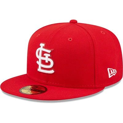 Men's New Era St. Louis Cardinals White Logo 59FIFTY Fitted Hat