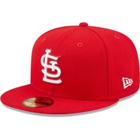 Men's New Era St. Louis Cardinals White Logo 59FIFTY Fitted Hat