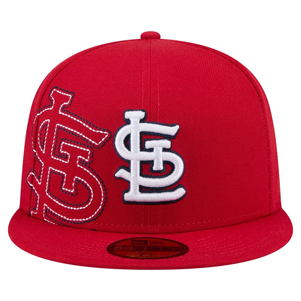 Men's New Era Red St. Louis Cardinals Yarn Stitch 59FIFTY Fitted Hat