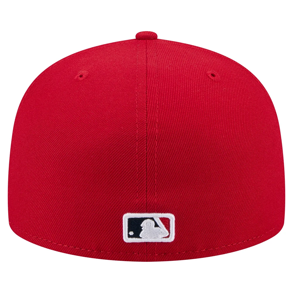 Men's New Era Red St. Louis Cardinals Yarn Stitch 59FIFTY Fitted Hat
