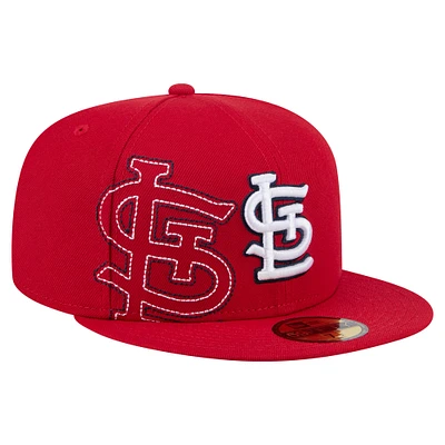 Men's New Era Red St. Louis Cardinals Yarn Stitch 59FIFTY Fitted Hat