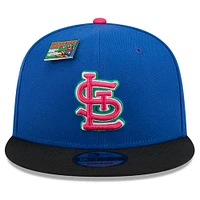 Men's New Era Royal/Black St. Louis Cardinals Watermelon Big League Chew Flavor Pack 9FIFTY Snapback Hat