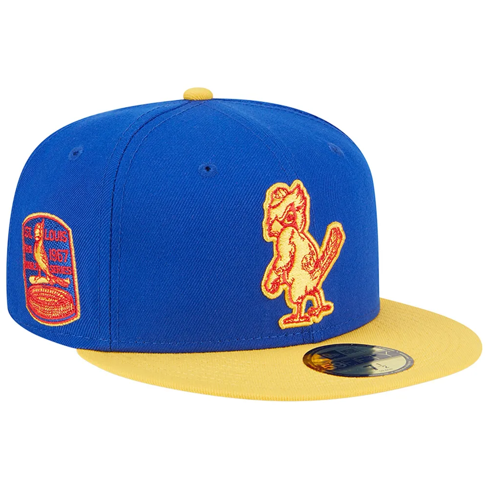 New Era Men's Royal, Yellow Boston Red Sox Empire 59FIFTY Fitted Hat