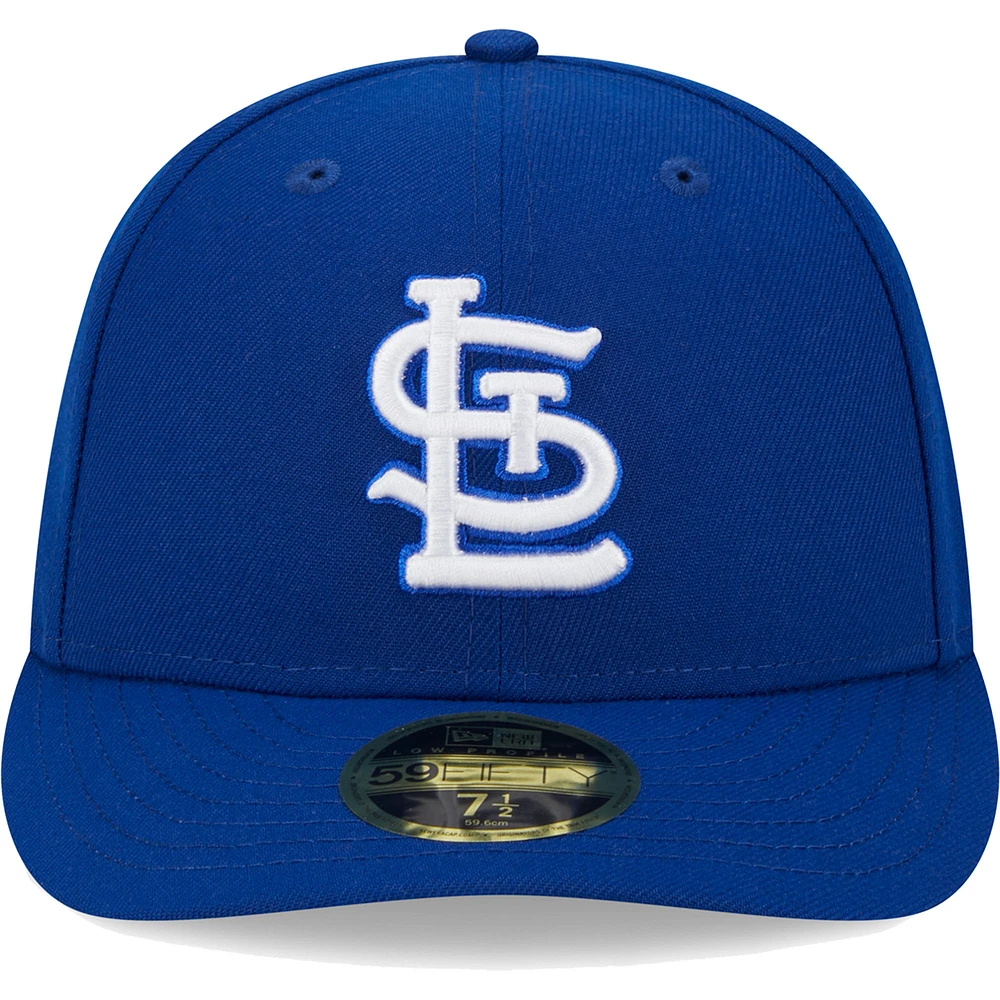 Men's New Era  Royal St. Louis Cardinals White Logo Low Profile 59FIFTY Fitted Hat