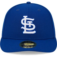 Men's New Era  Royal St. Louis Cardinals White Logo Low Profile 59FIFTY Fitted Hat