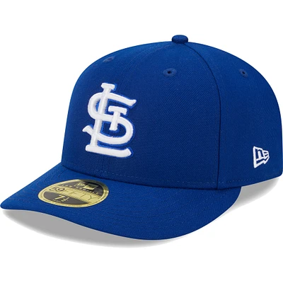 Men's New Era  Royal St. Louis Cardinals White Logo Low Profile 59FIFTY Fitted Hat