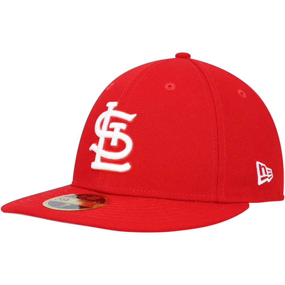 Casquette ajustée 59FIFTY à profil bas Scarlet St. Louis Cardinals New Era pour homme