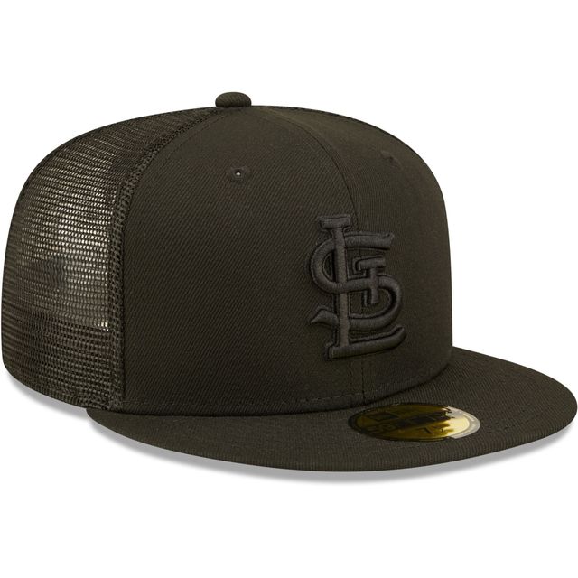 Casquette 59FIFTY Blackout Trucker St. Louis Cardinals New Era pour homme - ajustée