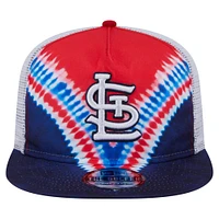 Casquette ajustable New Era St. Louis Cardinals Tie-Dye Golfer Trucker pour homme