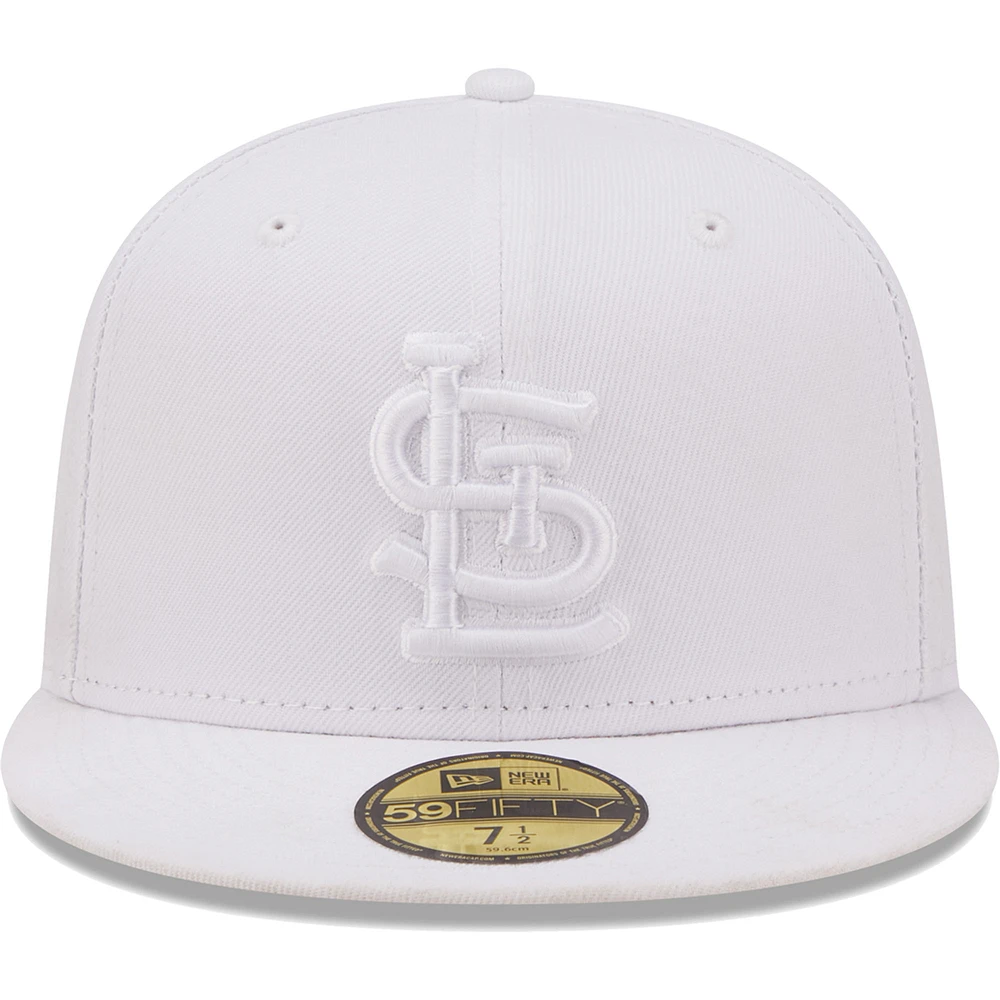 Casquette ajustée 59FIFTY pour homme avec logo blanc sur des Cardinals de Saint-Louis New Era