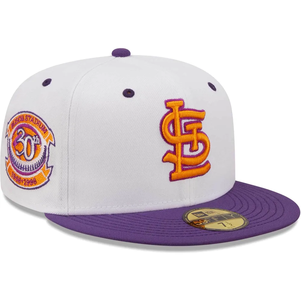 Lids St. Louis Cardinals New Era 30th Anniversary at Busch Stadium Grape  Lolli 59FIFTY Fitted Hat - White/Purple