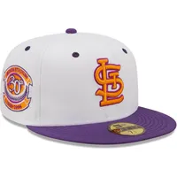 St. Louis Cardinals New Era Busch Stadium 30th Anniversary 59FIFTY Fitted  Hat - White/Pink