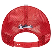 Casquette ajustable 9FORTY Trucker New Era pour hommes, blanc/rouge, St. Louis Cardinals Spring Training Circle Foam A-Frame