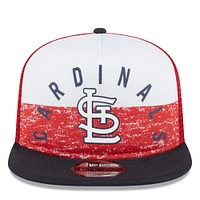 Men's New Era White/Red St. Louis Cardinals Team Foam Front A-Frame Trucker 9FIFTY Snapback Hat