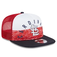 Men's New Era White/Red St. Louis Cardinals Team Foam Front A-Frame Trucker 9FIFTY Snapback Hat