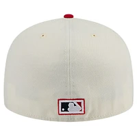 Men's New Era White St. Louis Cardinals Cooperstown Collection Alternate Chrome 59FIFTY Fitted Hat