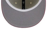 Men's New Era White St. Louis Cardinals Cooperstown Collection Alternate Chrome 59FIFTY Fitted Hat