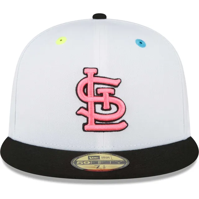 Men's New Era White St. Louis Cardinals Neon Eye 59FIFTY Fitted Hat