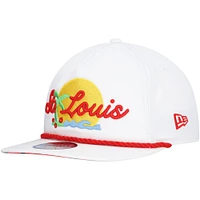 Casquette ajustable blanche St. Louis Cardinals Paradise Golfer de New Era pour homme