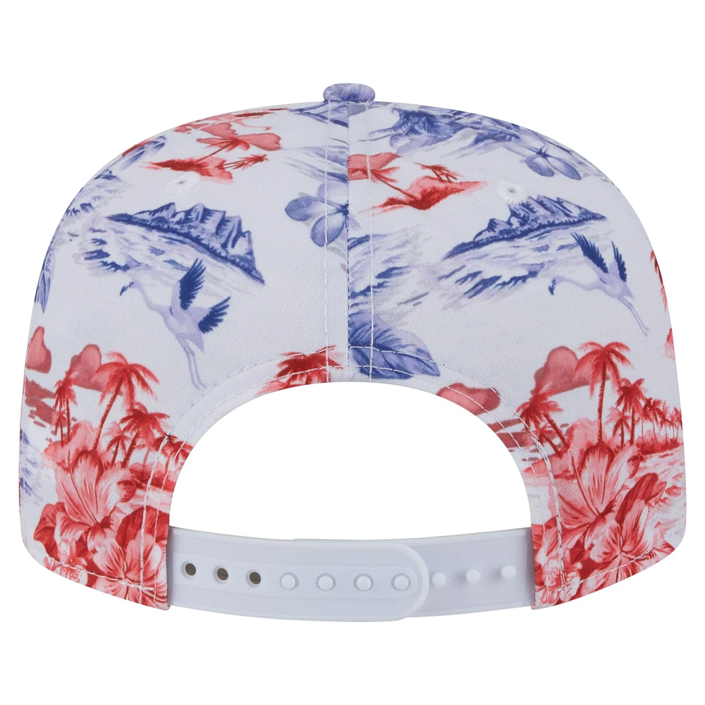 Men's New Era White St. Louis Cardinals Printed Island Golfer Snapback Hat