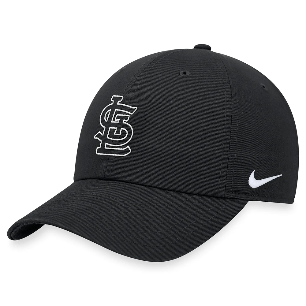 Casquette réglable Nike noire St. Louis Cardinals Club pour homme