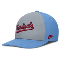 Casquette Snapback Nike Pro Performance pour homme St. Louis Cardinals gris/bleu clair