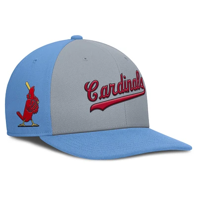 Casquette Snapback Nike Pro Performance pour homme St. Louis Cardinals gris/bleu clair