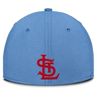 Men's Nike Gray/Light Blue St. Louis Cardinals Rise Swoosh Performance Flex Hat