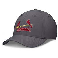 Men's Nike  Gray St. Louis Cardinals Swoosh Performance Flex Hat