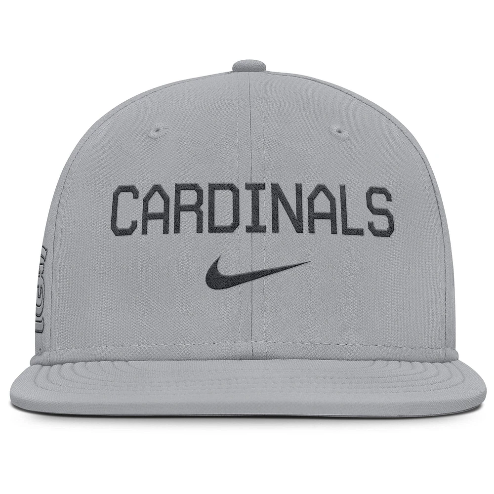 Men's Nike Gray St. Louis Cardinals True Performance Fitted Hat