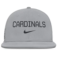 Men's Nike Gray St. Louis Cardinals True Performance Fitted Hat